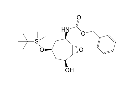 1.beta.-Hydroxy-2.alpha.,3.alpha.-epoxy-4.beta.-[(benzyloxycarbonyl)amino]-6.beta.-[(t-butyldimethylsilyl)oxy]cycloheptane