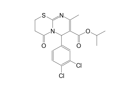 2H,6H-pyrimido[2,1-b][1,3]thiazine-7-carboxylic acid, 6-(3,4-dichlorophenyl)-3,4-dihydro-8-methyl-4-oxo-, 1-methylethyl ester