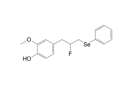 4-[3'-(Phenylseleno)-2'-fluoropropyl]-2-methoxyphenol