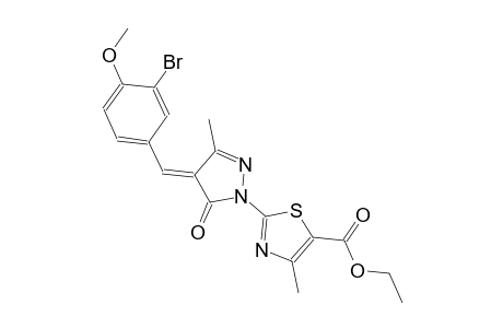 5-thiazolecarboxylic acid, 2-[(4E)-4-[(3-bromo-4-methoxyphenyl)methylene]-4,5-dihydro-3-methyl-5-oxo-1H-pyrazol-1-yl]-4-methyl-, ethyl ester