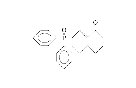 (E)-5-Diphenylphosphinoyl-4-methyl-dec-3-en-2-one