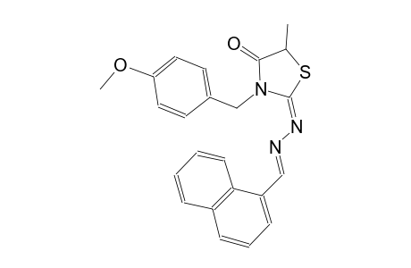 1-naphthaldehyde [(2E)-3-(4-methoxybenzyl)-5-methyl-4-oxo-1,3-thiazolidin-2-ylidene]hydrazone