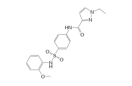 1-ethyl-N-{4-[(2-methoxyanilino)sulfonyl]phenyl}-1H-pyrazole-3-carboxamide