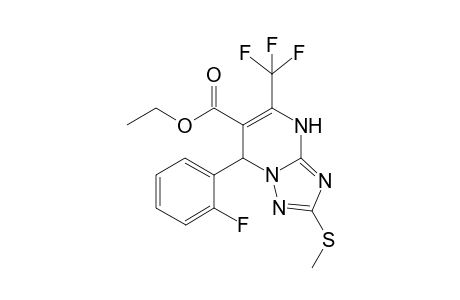 Ethyl 7-(2-fluorophenyl)-2-methylthio-5-trifluoromethyl-4,7-dihydro-1,2,4-triazolo[1,5-a]pyrimidine-6-carboxylate