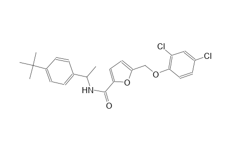 N-[1-(4-tert-butylphenyl)ethyl]-5-[(2,4-dichlorophenoxy)methyl]-2-furamide