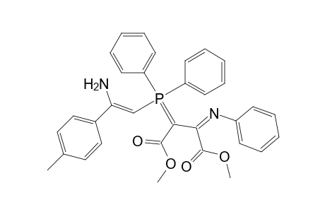 Butanedioic acid, [[2-amino-2-(4-methylphenyl)ethenyl]diphenylphosph oranylidene](phenylimino)-, dimethyl ester, (Z,E)-