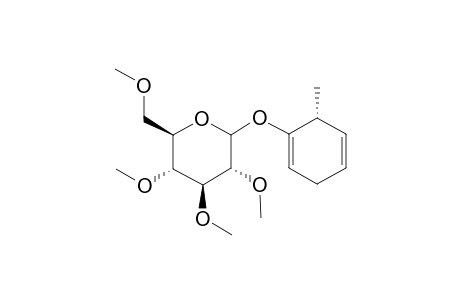 1.alpha.-(per-O-Methyl-.beta.,D-glucopyranosyloxy)-6-methyl-1,4-cyclohexadiene