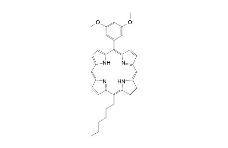 5-(3,5-Dimethoxyphenyl)-15-hexylporphyrin