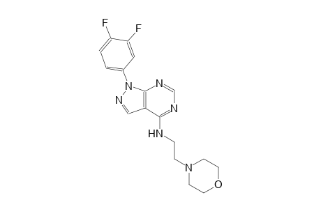 1H-pyrazolo[3,4-d]pyrimidin-4-amine, 1-(3,4-difluorophenyl)-N-[2-(4-morpholinyl)ethyl]-
