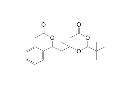 Acetic acid, 2-(2-t-butyl-4-methyl-6-oxo[1,3]dioxan-4-yl)-1-phenyl-ethyl ester