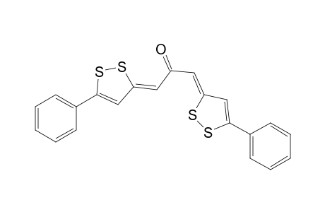 2-Propanone, 1,3-bis(5-phenyl-3H-1,2-dithiol-3-ylidene)-, (Z,Z)-