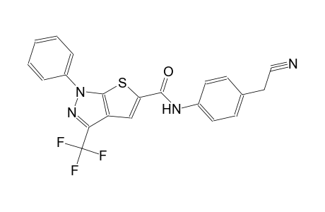 1H-thieno[2,3-c]pyrazole-5-carboxamide, N-[4-(cyanomethyl)phenyl]-1-phenyl-3-(trifluoromethyl)-