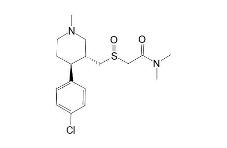 2-[(3R,4S)-4-(4-Chlorophenyl)-1-methyl-piperidin-3-ylmethanesulfinyl]-N,N-dimethyl-acetamide