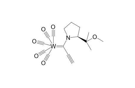 (E)-Ethynyl(S)-dimethylmethoxymethylpyrrolidinecarbenepentacarbonyltungstercomplex