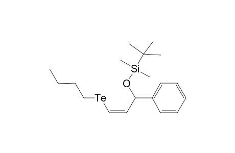 tert-Butyl-[(Z)-3-(butyltelluro)-1-phenyl-allyloxy]-dimethyl-silane