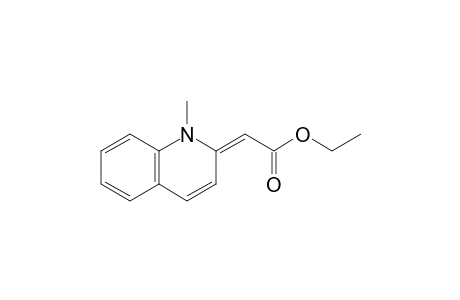 (2E)-2-(1-methyl-2-quinolinylidene)acetic acid ethyl ester