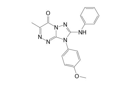 8-(4-Methoxyphenyl)-7-(phenylamino)-3-methyl-8H-1,2,4-triazolo[5,1-c][1,2,4]triazin-4-one