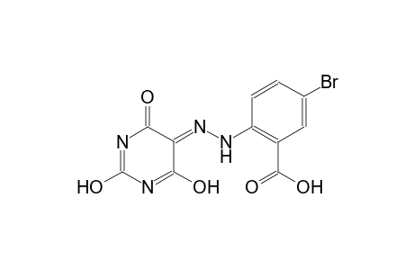 5-bromo-2-[(2E)-2-(2,4-dihydroxy-6-oxo-5(6H)-pyrimidinylidene)hydrazino]benzoic acid