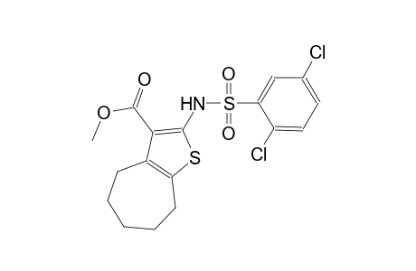 methyl 2-{[(2,5-dichlorophenyl)sulfonyl]amino}-5,6,7,8-tetrahydro-4H-cyclohepta[b]thiophene-3-carboxylate