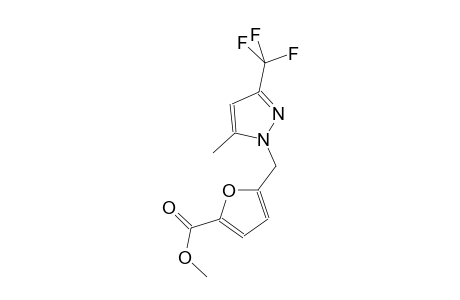 methyl 5-{[5-methyl-3-(trifluoromethyl)-1H-pyrazol-1-yl]methyl}-2-furoate