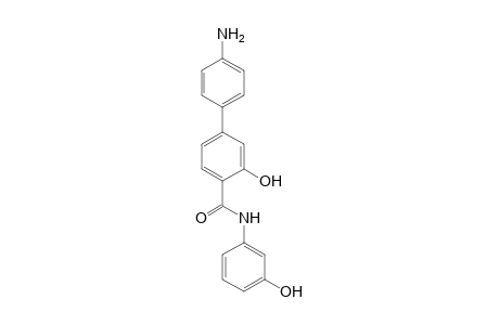 4-(4-Aminophenyl)-N-(3-hydroxyphenyl)salicylamide