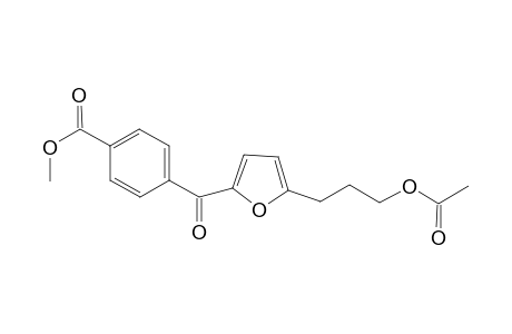 Methyl-p-[5-(3-acetoxypropyl)-furan-2-yl-carbonyl]benzoate