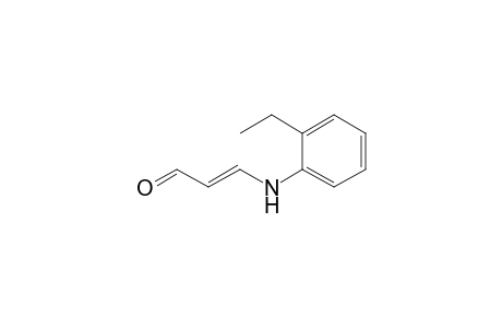 .beta.-(o-Ethylphenylamino)acrolein