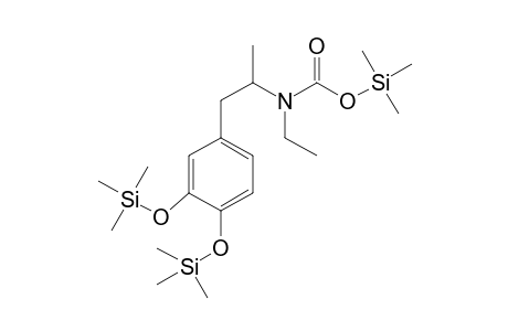 3,4-Dihydroxy-N-ethyl-amphetamine CO2 3TMS