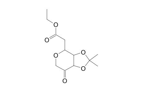 Acetic acid, 2-(2,2-dimethyl-7-oxoperhydro[1,3]dioxolo[4,5-c]pyran-4-yl)-, ethyl ester