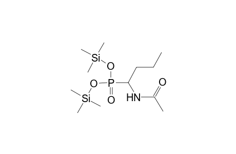 Phosphonic acid, [1-(acetylamino)butyl]-, bis(trimethylsilyl) ester