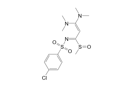 Benzenesulfonamide, N-[3,3-bis(dimethylamino)-1-(methylsulfinyl)-2-propenylidene]-4-chloro-