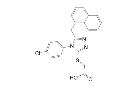 2-[[4-(4-chlorophenyl)-5-(1-naphthalenylmethyl)-1,2,4-triazol-3-yl]thio]acetic acid