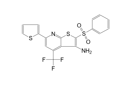 2-(benzenesulfonyl)-6-(2-thienyl)-4-(trifluoromethyl)thieno[2,3-b]pyridin-3-amine