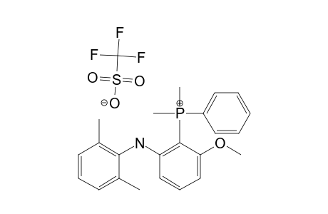 P,P-DIMETHYL-P-[6-METHOXY-2-(2,6-DIMETHYLPHENYLAMINO)-PHENYL]-P-PHENYL-PHOSPHONIUM-TRIFLATE