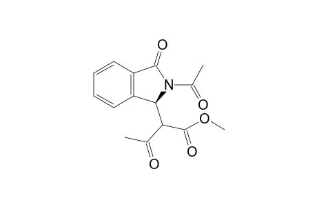 Methyl (3S)-N-Acetyldihydroisoindoleone-3-yl .alpha.-acetylacetate