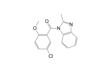 4-chloro-2-[(2-methyl-1H-benzimidazol-1-yl)carbonyl]phenyl methyl ether