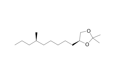 (4S)-2,2-dimethyl-4-[(6R)-6-methylnonyl]-1,3-dioxolane