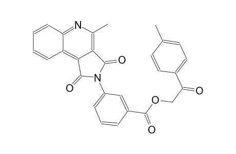 2-(4-methylphenyl)-2-oxoethyl 3-(4-methyl-1,3-dioxo-1,3-dihydro-2H-pyrrolo[3,4-c]quinolin-2-yl)benzoate