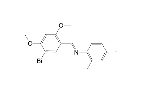 N-[(E)-(5-Bromo-2,4-dimethoxyphenyl)methylidene]-2,4-dimethylaniline