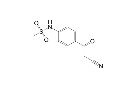 Methanesulfonamide, N-[4-(2-cyanoacetyl)phenyl]-