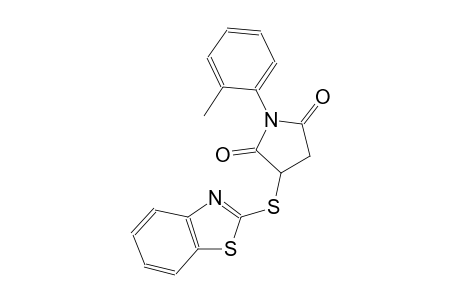 3-(1,3-benzothiazol-2-ylsulfanyl)-1-(2-methylphenyl)-2,5-pyrrolidinedione