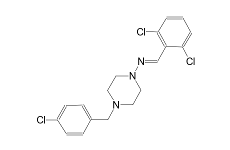 4-(4-chlorobenzyl)-N-[(E)-(2,6-dichlorophenyl)methylidene]-1-piperazinamine
