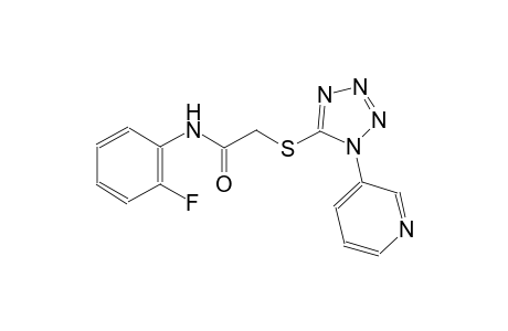 N-(2-fluorophenyl)-2-{[1-(3-pyridinyl)-1H-tetraazol-5-yl]sulfanyl}acetamide