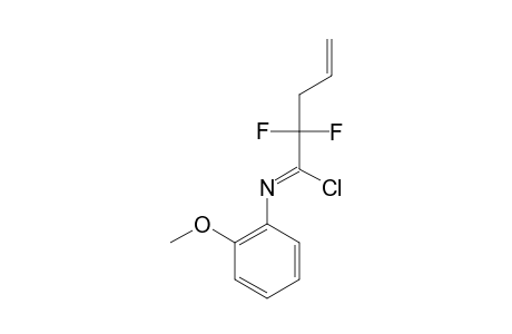 N1-(2-METHOXYPHENYL)-1-CHLORO-2,2-DIFLUORO-4-PENTEN-1-IMINE