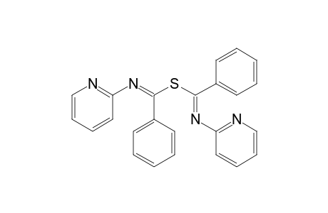 Benzenecarboximidothioic acid, N-2-pyridinyl-, anhydrosulfide