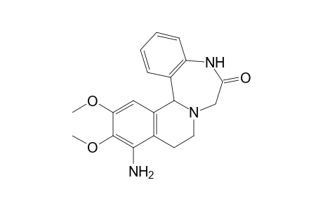 11-amino-12,13-dimethoxy-5,9,11,14b-tetrahydroisoquino[2,1-d][1,4]benzodiazepin-6(7H)-one