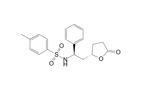 4-Methyl-N-[(R*)-2-((2S*)-5-oxotetrahydrofuran-2-yl)-1-phenylethyl]benzenesulfonamide