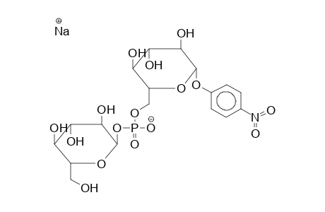 PARA-NITROPHENYL 6-O-(ALPHA-D-GLUCOPYRANOSYLPHOSPHO)-BETA-D-GLUCOPYRANOSIDE, SODIUM SALT