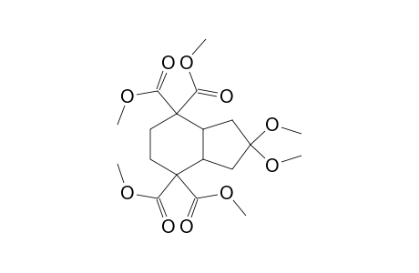 1H-Indene-4,4,7,7-tetracarboxylic acid, hexahydro-2,2-dimethoxy-, tetramethyl ester