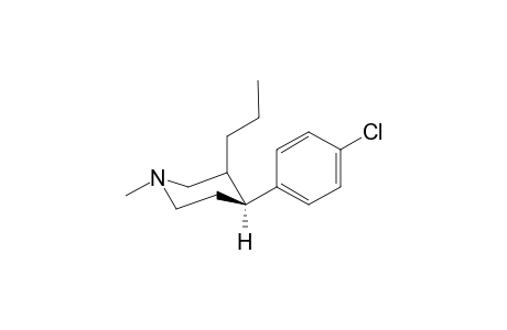 (4S)-4-(4-chlorophenyl)-1-methyl-3-propyl-piperidine